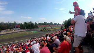 Italian Grand Prix Monza 2024 Leclerc Wins and the Ferrari Fans Tifosi goes BONKERS [upl. by Maryly]