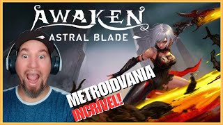 Awaken Astral Blade um Metroidvania Cenários naturais e futuristas [upl. by Tamarah]