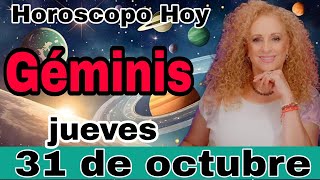 horoscopo de hoy Géminis  Horóscopo Diario  Géminis  31 de octubre de 2024 [upl. by Heshum]