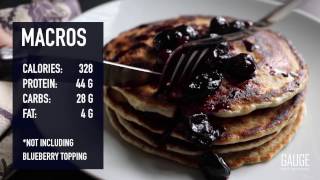 Easy Protein Pancake Recipe  Gauge Girl Training [upl. by Lertsek686]