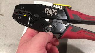 Klein 3005CR ratcheting crimper is a smokin hot deal DIYers rejoice [upl. by Dacey]