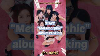 Stayc Metamorphic album ranking no hate kpop shorts stayc cheekyicythang fyp [upl. by Aikahc393]