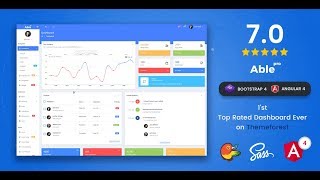 Able Pro admin v70 bootstrap and angular templates [upl. by Htebaile]