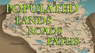 Skyrim Mods Populated Lands Roads Paths [upl. by Neelra986]