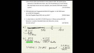 Textaufgaben zur Addition und Subtraktion Klasse 5 [upl. by Darb]