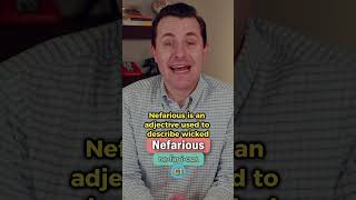 Nefarious  Meaning Pronunciation Synonyms and an Example Sentence English Word of the Day [upl. by Stodder]