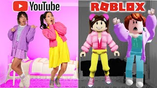 Ellie Gets Sick In Roblox School  Ellie Sparkles  Live Action Videos for Kids  WildBrain Zigzag [upl. by Nahtonoj]