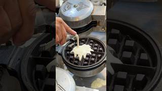 Must Try Korean Banana Waffle  Korean Street Food shortsvideo [upl. by Esiuol]