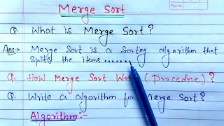 Merge sort in Data Structure  merge sort algorithm  Datastructure [upl. by Thomsen]