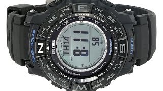 Casio Mens PRW3510Y1 Triple Sensor Digital Quartz Resin Black Silicone Automatic Watch [upl. by Nilsoj]