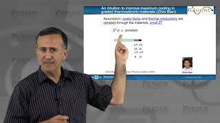 Introduction to Thermoelectricity L21 Systems  Importance of ZT material figureofmerit [upl. by Fogarty]