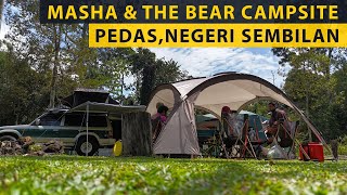 Masha And The Bear Campsite  Pedas  Negeri Sembilan  Family Camping with Kids [upl. by Poland]