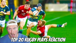 NO WAY Reaction to Brutal Skilful amp Insane Rugby Plays Top 20 Greatest Rugby Moments [upl. by Sunda]