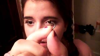 Easy way to put in an L shaped nose piercing [upl. by Esined]