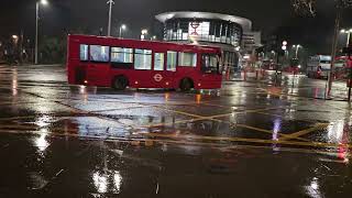 Late Night Bus Observations at Walthamstow Central including Route SL1 [upl. by Tager849]