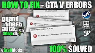 GTA V  HOW TO FIX ALL ERRORS AND GAME CRASHES  GTA 5 NEW UPDATES PROBLEM SOLVED [upl. by Josi]