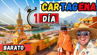 ¿QUE HACER EN CARTAGENA EN UN DIA 😱¡No creerás TODO lo que conocimos❗️Itinerario Completo BARATO✅ [upl. by Ecyac]