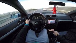 SKODA OCTAVIA MK2 VRS 20 TFSI TOP SPEED RUN [upl. by Nnairrehs]