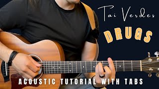 DRUGS Tai Verdes Guitar Lesson with Tabs [upl. by Deeann703]