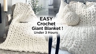 2 Easy Methods To Crochet A Cozy Chunky Blanket [upl. by Kowalski950]