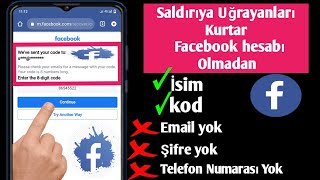 Eposta Ve Telefon Numarası Olmadan Hacklenen Facebook Hesabı Nasıl Kurtarılır [upl. by Auka522]