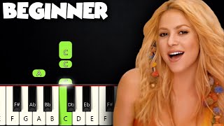 Waka Waka  Shakira  BEGINNER PIANO TUTORIAL  SHEET MUSIC by Betacustic [upl. by Gretal142]