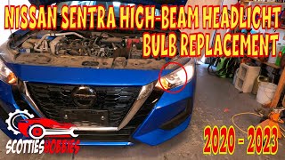 💡 How to Change High Beam Light H9 Bulb on Nissan Sentra 20202023 💡 [upl. by Grata]