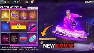 FREE FIRE NEW FADED WHEEL EVENT  NEW EMOTE SPIN  FF NEW EVENT  FF NEW EVENT TODAY  FREE FIRE [upl. by Rhonda64]