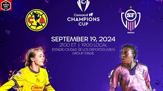 AMÉRICA FEMENIL VS SANTA FE FC  CONCACHAMPIONS FEMENIL [upl. by Metabel]