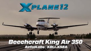 XPlane 12  AirfoilLabs King Air 350  KBLIKSEA [upl. by Annoed601]