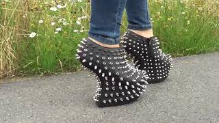 killer shoes  Jeffrey Campbell platform shoes  heelless  Lady Gaga style [upl. by Nivri]