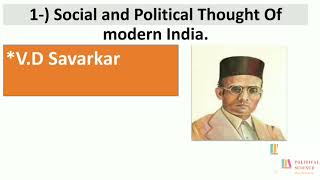 VD Savarkar Social and Political Thought Of Modern India [upl. by Nilam]