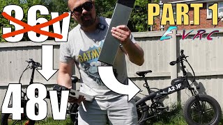 I put a 48v battery in a 36v ebike  This is what happened [upl. by Oballa]