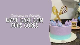 Wave cake com 2 cores [upl. by Eniretak]