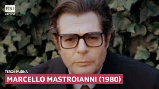 Marcello Mastroianni 1980  Terza pagina  RSI Archivi [upl. by Nryhtak]