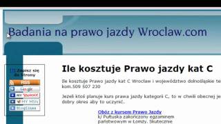 Ile kosztuje prawo jazdy kat C Cena we Wrocławiu [upl. by Anovahs]