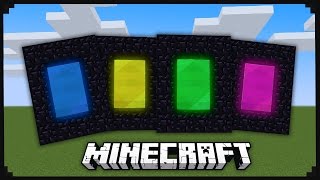 Custom Minecraft Portals With 9 Different Colors [upl. by Harley]