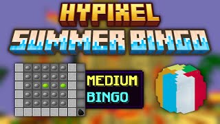 Hypixel Summer Update LIVE COMPLETING Medium Bingo [upl. by Eul459]