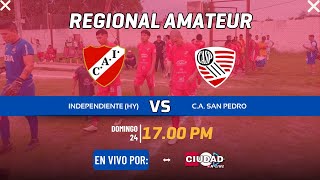 Independiente de Yrigoyen vs Club Atlético San Pedro  TORNEO REGIONAL AMATEUR 2024 [upl. by Etterb44]