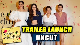 Veere Di Wedding Trailer Launch Full Video  Kareena Kapoor Sonam Kapoor Swara Bhaskar Shikha [upl. by Kawai317]