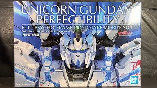 Perfect Grade Unicorn Gundam Perfectibility unboxing  part 1 [upl. by Reider678]