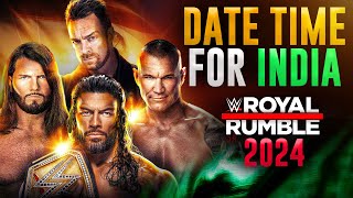 WWE Royal Rumble 2024 DATE And TIME In India 🇮🇳  Kab or Kaha dekhe Match Card  Royal Rumble 2024 [upl. by Nylirek809]