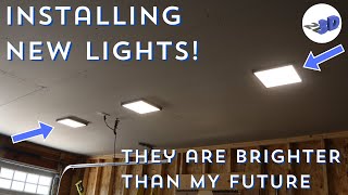 Installing and Wiring New Lights in my Garage [upl. by Nosrettap]