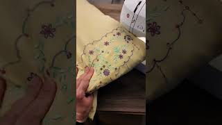 How to sew a vintage pillowcase Only 6 stitches Even a beginner sewer can handle it [upl. by Lorine]