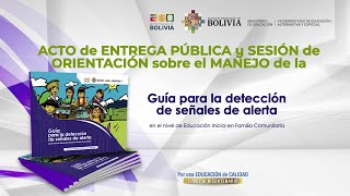 PRESENTACIÓN DE LA GUIA PARA LA DETECCIÓN DE SEÑALES DE ALERTA EN EL NIVEL DE EDUCACIÓN INICIAL [upl. by Snapp302]