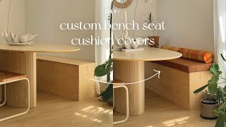 DIY  Sewing custom bench seat cushions [upl. by Reese655]