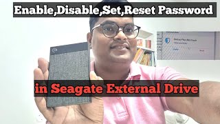 How to Enable Disable Set or Reset Password in Seagate External Drive  Backup Plus Ultra Touch [upl. by Ernald]