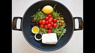 Halloumi Rocca Salad  Super Easy And Healthy Meal [upl. by Sevart]