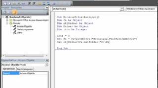 Ordnerstruktur auslesen  Access VBA Episode 88 [upl. by Adnarym]