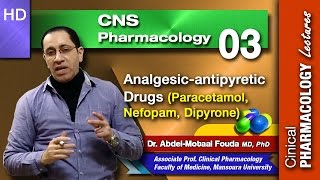 CNS Pharmacology Ar  03  Analgesicantipyretic drugs [upl. by Asaert]